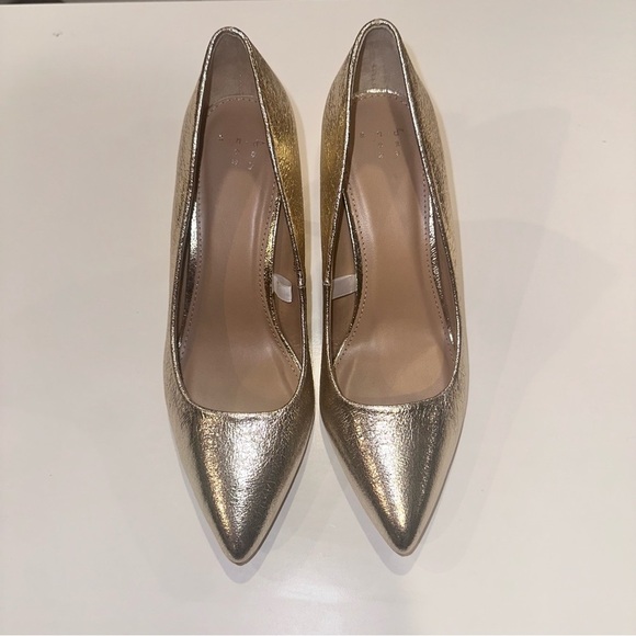 A New Day Gold Metallic 3” Heels with Pointed Toe, Size 7.5 - Picture 5 of 8